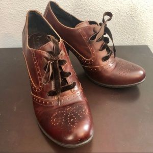 B.O.C. Stacked Heel Brogues